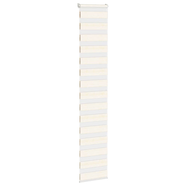 vidaXL Double Roller Blind Marble Beige 45x200 cm Fabric width 40.9 cm Polyester