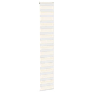 vidaXL Dual Roller Blind Marble Beige 50x200 cm Fabric width 45.9 cm Polyester