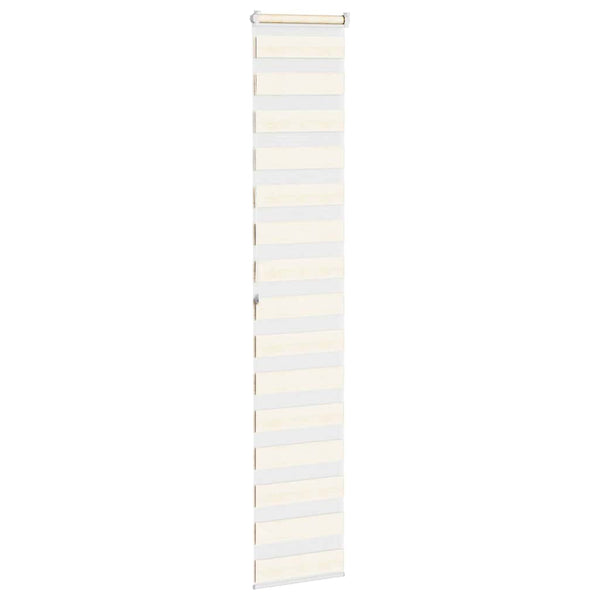 vidaXL Dual Roller Blind Marble Beige 50x200 cm Fabric width 45.9 cm Polyester
