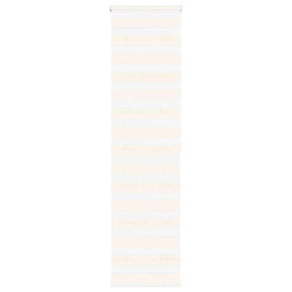 vidaXL Double Roller Blind Marble Beige 60x200 cm Fabric Width 55.9 cm Polyester