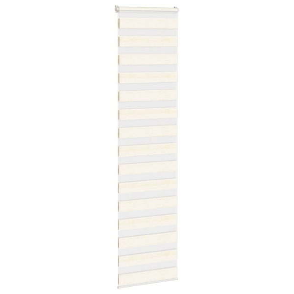 vidaXL Double Roller Blind Marble Beige 60x200 cm Fabric Width 55.9 cm Polyester