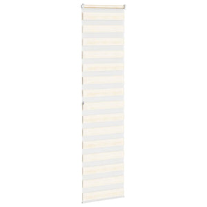 vidaXL Double Roller Blind Marble Beige 60x200 cm Fabric Width 55.9 cm Polyester