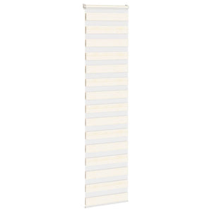 vidaXL Double Roller Blind Marble Beige 65x200 cm Fabric Width 60.9 cm Polyester