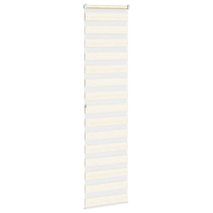 vidaXL Double Roller Blind Marble Beige 65x200 cm Fabric Width 60.9 cm Polyester