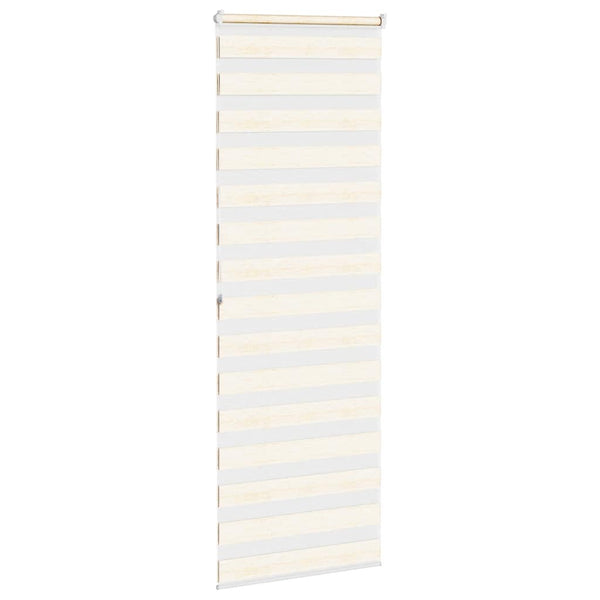 vidaXL Double Roller Blind Marble Beige 70x200 cm Fabric Width 65.9 cm Polyester