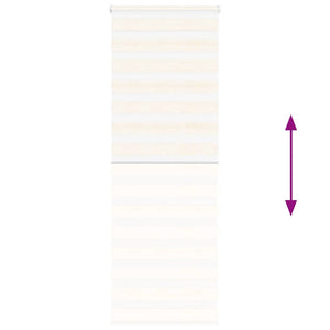 vidaXL Double Roller Blind Marble Beige 70x200 cm Fabric Width 65.9 cm Polyester