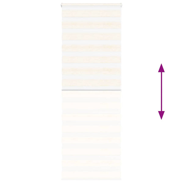 vidaXL Double Roller Blind Marble Beige 70x200 cm Fabric Width 65.9 cm Polyester