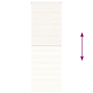 vidaXL Double Roller Blind Marble Beige 80x200 cm Fabric width 75.9 cm Polyester