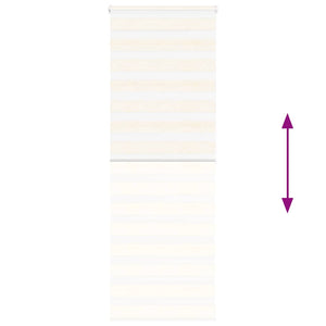 vidaXL Double Roller Blind Marble Beige 85x200 cm Fabric Width 80.9 cm Polyester