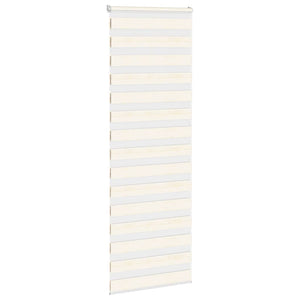vidaXL Dual Roller Blind Marble Beige 90x200 cm Fabric Width 85.9 cm Polyester