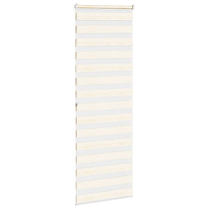 vidaXL Dual Roller Blind Marble Beige 90x200 cm Fabric Width 85.9 cm Polyester