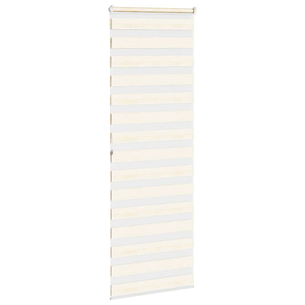 vidaXL Dual Roller Blind Marble Beige 90x200 cm Fabric Width 85.9 cm Polyester