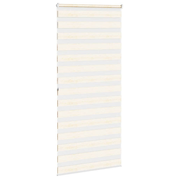vidaXL Double Roller Blind Marble Beige 105x200cm Fabric width 100.9 cm Polyester