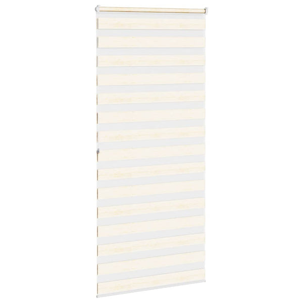 vidaXL Double Roller Blind Marble Beige 110x200 cm Fabric width 105.9 cm Polyester