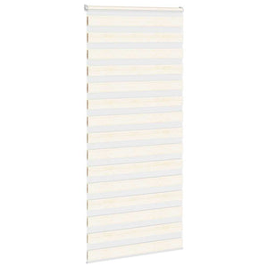vidaXL Double Roller Blind Marble Beige 115x200cm Fabric Width 110.9 cm Polyester