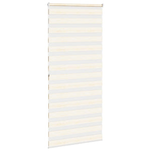 vidaXL Double Roller Blind Marble Beige 115x200cm Fabric Width 110.9 cm Polyester