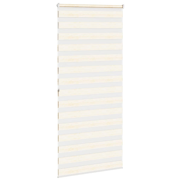 vidaXL Double Roller Blind Marble Beige 115x200cm Fabric Width 110.9 cm Polyester