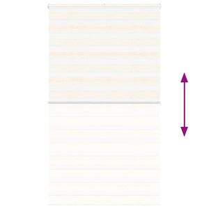 vidaXL Double Roller Blind Marble Beige 125x200cm Fabric width 120.9 cm Polyester