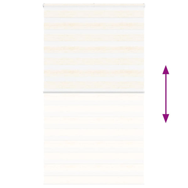 vidaXL Double Roller Blind Marble Beige 125x200cm Fabric width 120.9 cm Polyester
