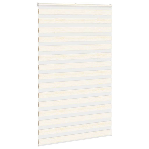 vidaXL Double Roller Blind Marble Beige 140x200cm Fabric width 135.9 cm Polyester