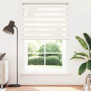 vidaXL Double Roller Blind Marble Beige 150x200cm Fabric width 145.9 cm Polyester