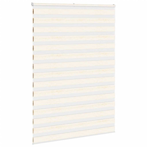 vidaXL Double Roller Blind Marble Beige 155x200cm Fabric Width 150.9 cm Polyester