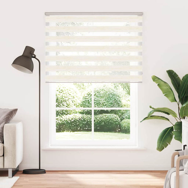 vidaXL Double Roller Blind Marble Beige 160x200cm Fabric Width 155.9 cm Polyester