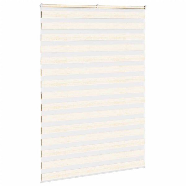 vidaXL Double Roller Blind Marble Beige 160x200cm Fabric Width 155.9 cm Polyester