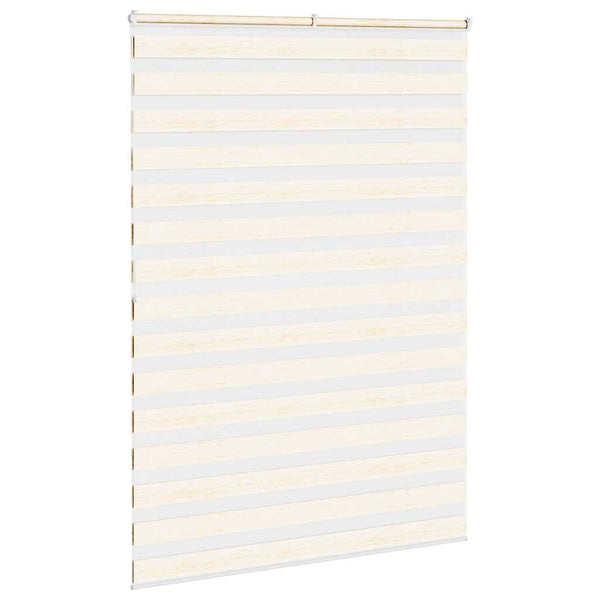 vidaXL Double Roller Blind Marble Beige 165x200cm Fabric width 160.9 cm Polyester