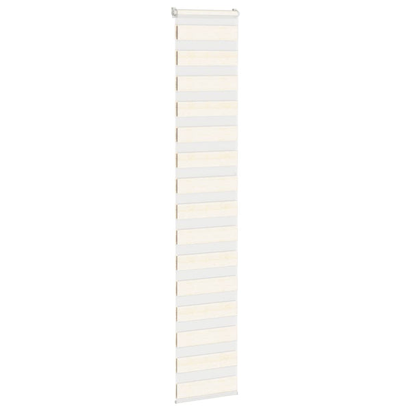 vidaXL Double Roller Blind Marble Beige 40x230 cm Fabric width 35.9 cm Polyester