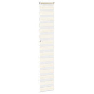 vidaXL Double Roller Blind Marble Beige 40x230 cm Fabric width 35.9 cm Polyester