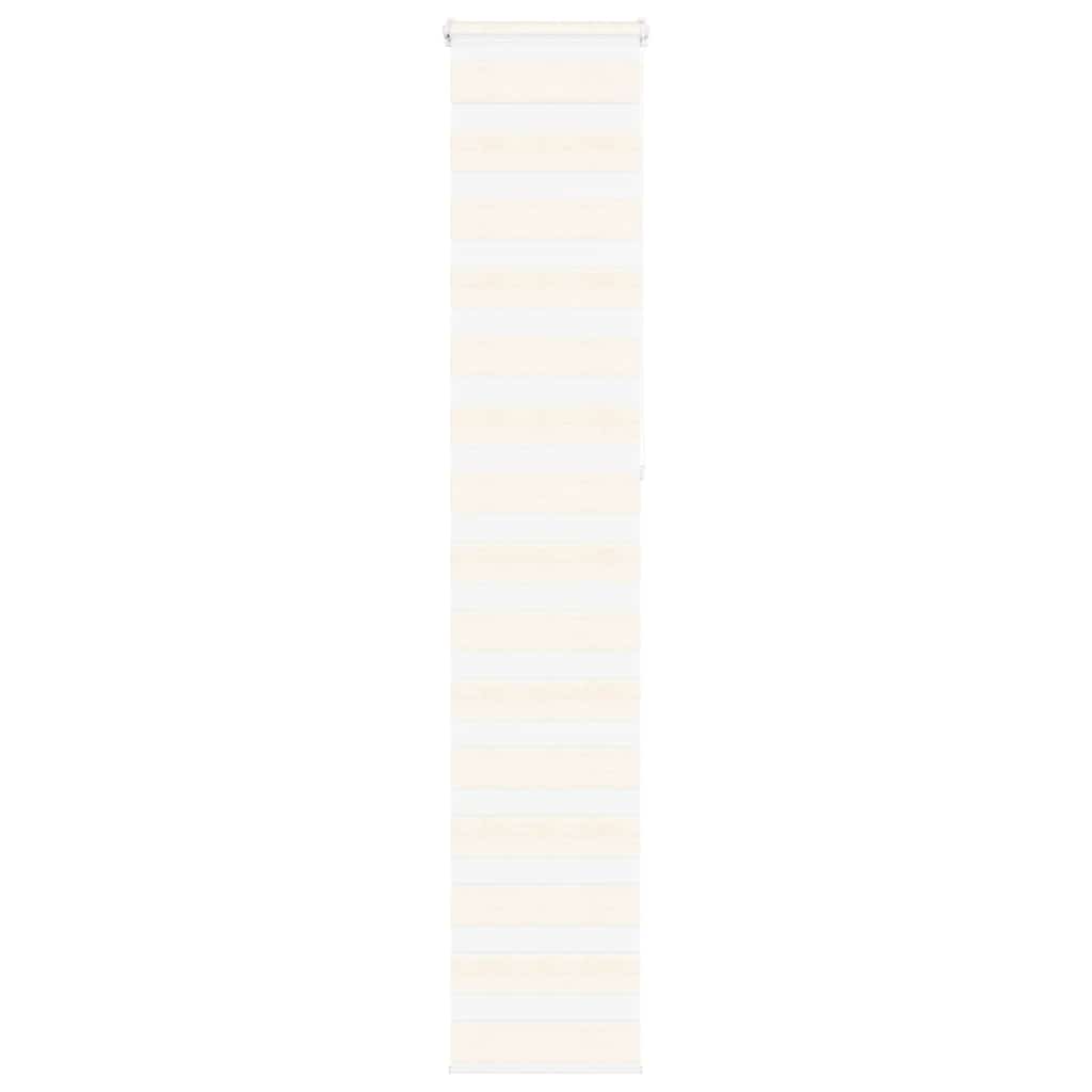 vidaXL Dual Roller Blind Marble Beige 45x230 cm Fabric Width 40.9 cm Polyester