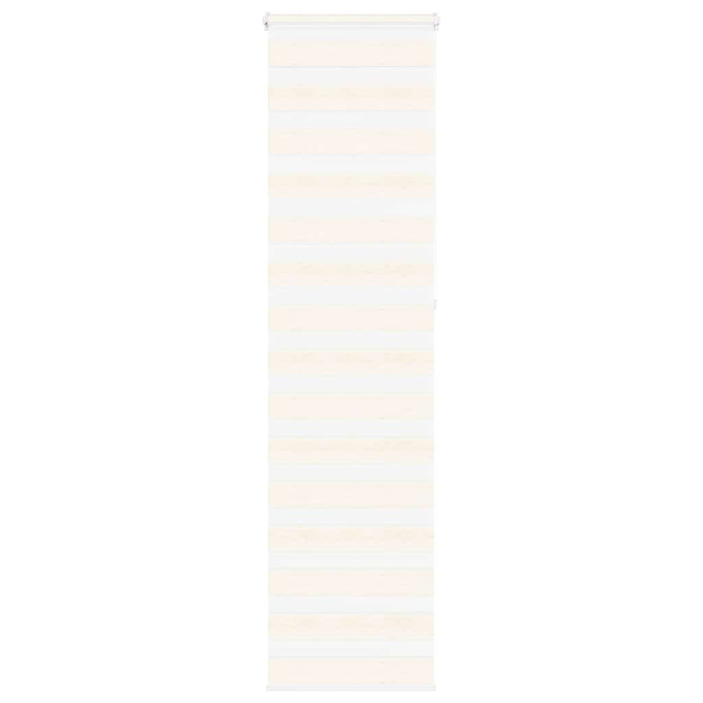 vidaXL Double Roller Blind Marble Beige 55x230 cm Fabric width 50.9 cm Polyester