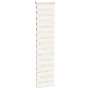 vidaXL Double Roller Blind Marble Beige 65x230 cm Fabric Width 60.9 cm Polyester