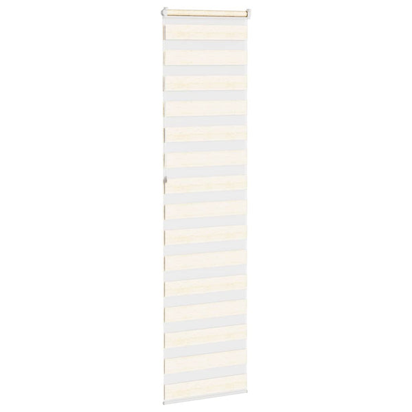 vidaXL Double Roller Blind Marble Beige 65x230 cm Fabric Width 60.9 cm Polyester