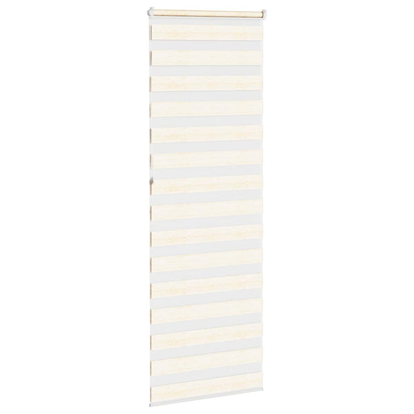 vidaXL Double Roller Blind Marble Beige 80x230 cm Fabric Width 75.9 cm Polyester
