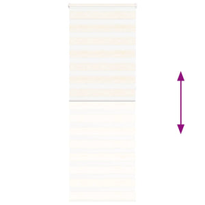 vidaXL Double Roller Blind Marble Beige 80x230 cm Fabric Width 75.9 cm Polyester
