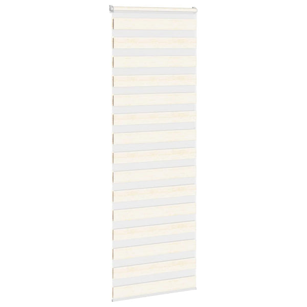 vidaXL Double Roller Blind Marble Beige 85x230 cm Fabric Width 80.9 cm Polyester