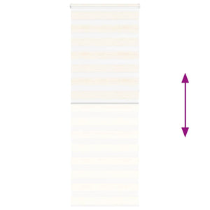 vidaXL Double Roller Blind Marble Beige 85x230 cm Fabric Width 80.9 cm Polyester