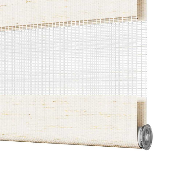 vidaXL Double Roller Blind Marble Beige 90x230 cm Fabric width 85.9 cm Polyester