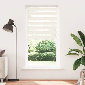 vidaXL Double Roller Blind Marble Beige 105x230cm Fabric Width 100.9 cm Polyester