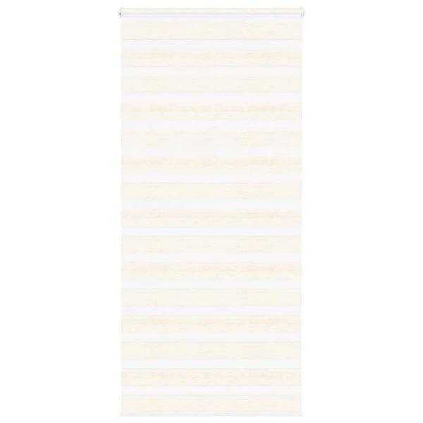 vidaXL Double Roller Blind Marble Beige 115x230 cm Fabric Width 110.9 cm Polyester
