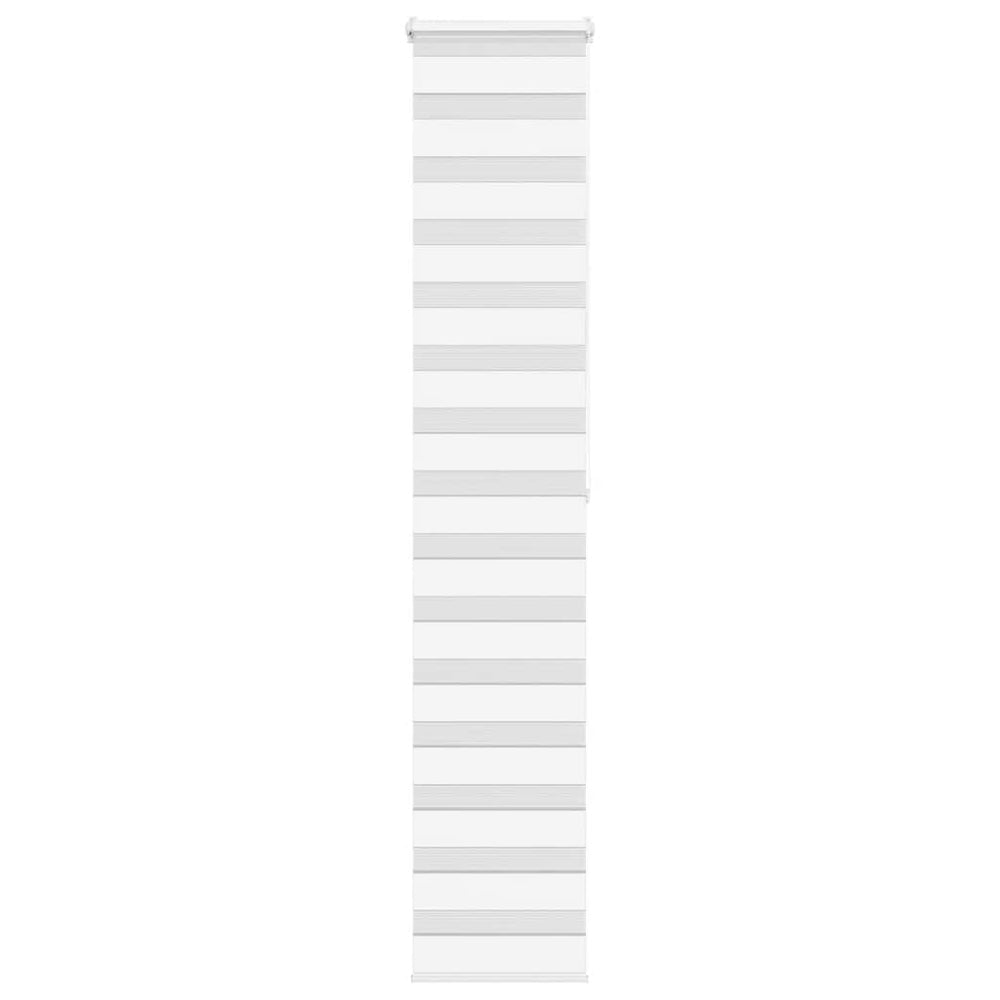 vidaXL Double Roller Blind White 45x200 cm Fabric width 40.9 cm Polyester