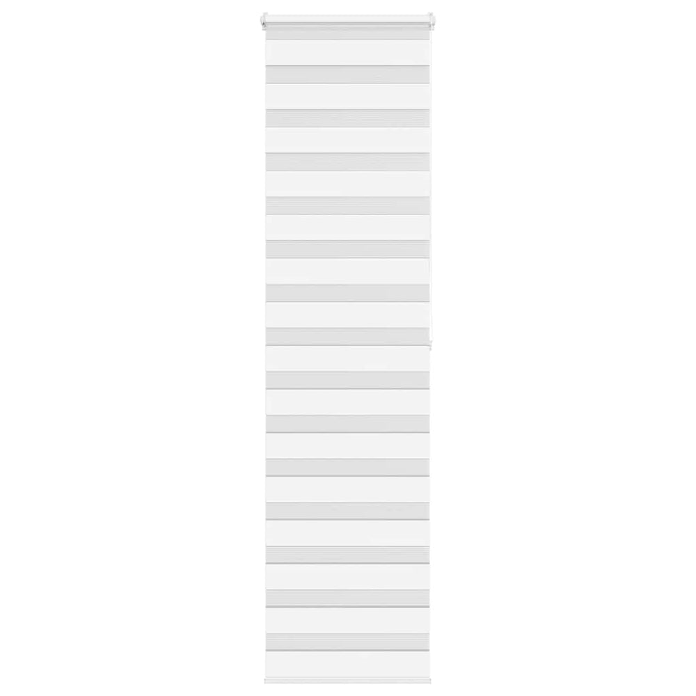 vidaXL Double Roller Blind White 55x200 cm Fabric Width 50.9 cm Polyester
