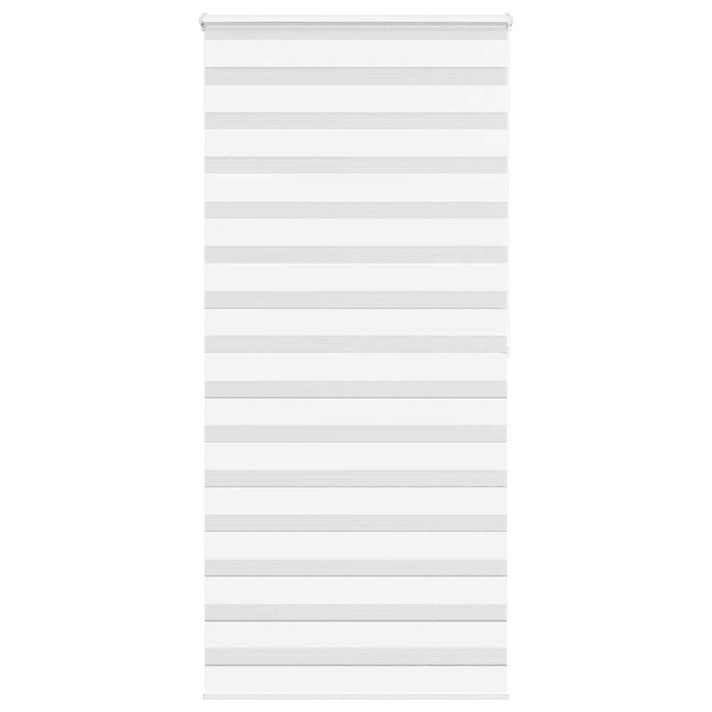 vidaXL Double Roller Blind White 105x200 cm Fabric Width 100.9 cm Polyester