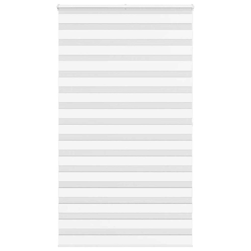 vidaXL Double Roller Blind White 130x200 cm Fabric width 125.9 cm Polyester