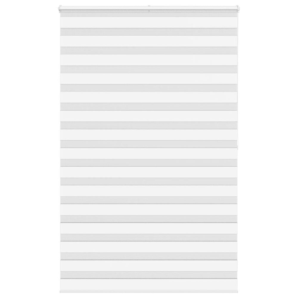 vidaXL Double Roller Blind White 140x200 cm Fabric Width 135.9 cm Polyester