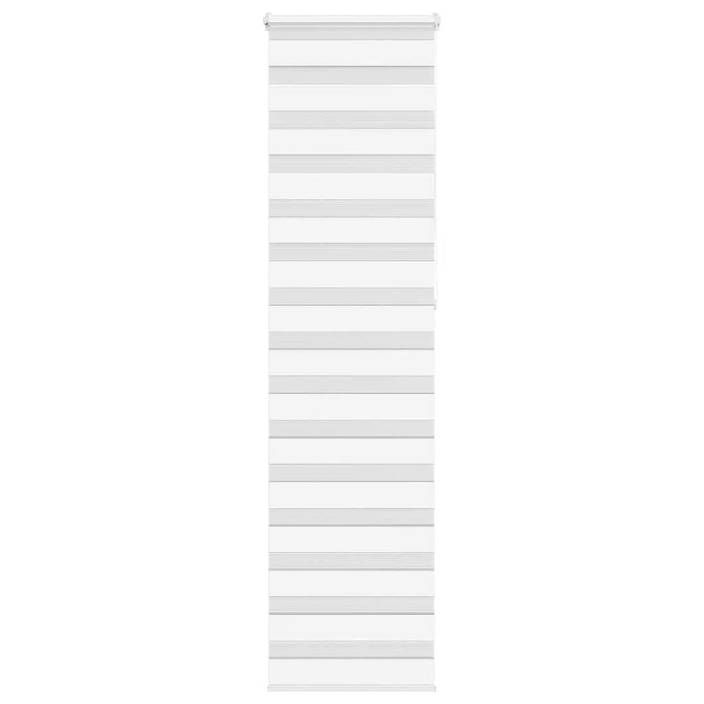 vidaXL Double Roller Blind White 55x230 cm Fabric width 50.9 cm Polyester