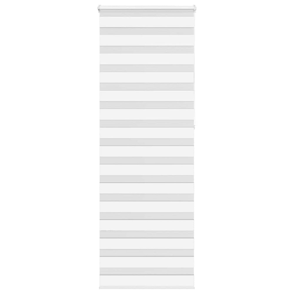 vidaXL Double Roller Blind White 85x230 cm Fabric Width 80.9 cm Polyester