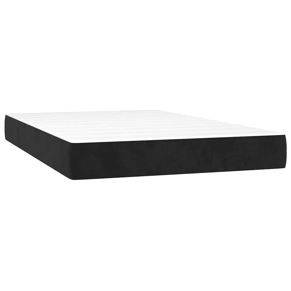vidaXL Pocket Spring Mattress Medium Black 120x220x20 cm Velvet